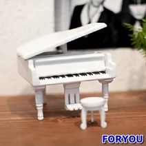 ForU817 그랜드 피아노 미니 어쳐 오르골 블랙 은은한소리 인테리어 자장가 장식품