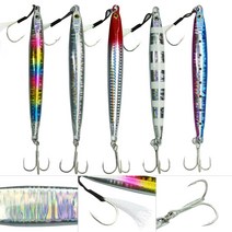 베이트샵 슬림롱 풀장착 메탈지그 삼치 농어 방어 부시리 갈치 지깅 루어낚시 선상낚시, 슬림롱지그_80g, 슬림롱지그_실버