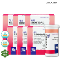 여성 유산균 식약처 인증 질유래 특허 유산균 아연 비타민D 식물성 캡슐 이너 프로바이오틱스 사은품 제공, 30캡슐 X 6박스(6개월분)