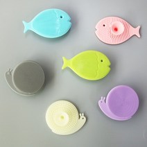 파미레 실리콘 세안 브러쉬 모공 클렌징 미세모 저자극, 달팽이(색상랜덤)