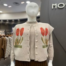[모스코나] 튤립스웨터조끼_MOVK232Z2_엑스코점