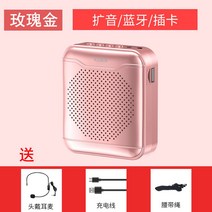 강의용 무선마이크 세트 인터컴 와이어리스 수업용 확성기 큰 휴대용 공연용 교사 핸드 블루투스 방송용, 로즈 골드 스탠다드 에디션