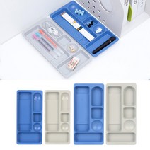 펜받침대 책상트레이 데스크트레이, 중-그레이