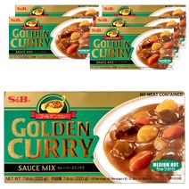 에스앤비골든 카레 중간맛, 220g, 6개