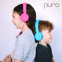 PURO 청력보호 어린이용 유선 헤드셋 PURO BASIC, 블루