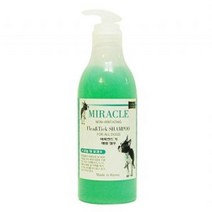 (미라클) 벼룩 진드기 샴푸 520ml 고양이 치약 강아지, 1