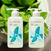 청미정 박하 쿨 샴푸 대용량 500ml 1+1