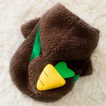 보온 고양이 실내복 랙돌 고양이전용 인형 털없는고양이 따뜻한 스핑크스 애견의류 부드러운 티셔츠, 갈색당근, XS(권장 체중 5.5-1.5kg)