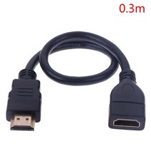 케이블세상 1 pc 15 cm30 cm hdmi-compatibale 남성-여성 연장, 0.3m, 0.5m
