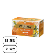 트와이닝 루이보스 허브차 티백, 50g, 2개