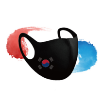 패션 태극 마스크 택1 화이트 블랙 자외선 차단 다회용 연예인 3D디자인 통기성 세탁 가능 단독 포장