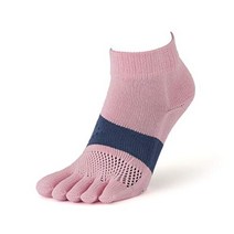 Tabio 타비오 레이싱 런 발가락양말 일본제 러닝 마라톤 스포츠양말 미끄럼방지, 핑크/XL