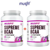 (1+1) 머스핏 BCAA 분지쇄아미노산 류신 이소류신 발린 전해질 매트릭스 파우더 포도맛 1.26kg 2팩