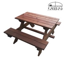 야외테이블 원목 정원 카페 테라스 펜션 바베큐 피크닉 테이블 1800, 월너화이트 1800mm