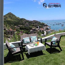 야외 테이블세트 4인 벤치 실외 실내 테라스 루프탑 카페 펜션 전원주택 감성인테리어, 4인야외테이블세트