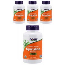 나우푸드 스피루리나 1000mg 타블렛, 120개입, 4개