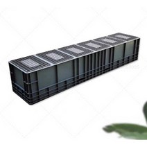 대형 컨테이너 박스 운반상자 플라스틱 콘테이너 콘티 상자 바스켓 180cm, 02 외경 180x40x23cm 회색