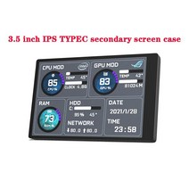 미니 ITX 케이스 용 새 컴퓨터 모니터 3.5 인치 IPS TYPEC 보조 스크린 CPU GPU RAM HDD 모니터링 USB 디스플레이 자유롭게 AIDA64