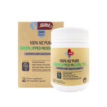 [뉴질랜드직 배송] SPH 100% 뉴질랜드 초록입홍합 7500mg 300 베지캡슐 (5개월분), 1개