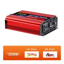 220V 차박 인버터 dc12 V 24V AC 전압 50 60HZ 전원 태양광 변압기 순수 사인파 LED 디스플레이 포함 범용 소켓, 3500W, 60V 50HZ, 220V-240V + 범용