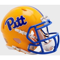 Riddell Pittsburgh Panthers NCAA 레볼루션 스피드 미니 풋볼 헬멧 Pitt