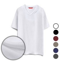 알베테 베이직 무지 브이넥 20수 면100% 6 Color 반팔 티셔츠