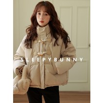 크루아상 겨울 도톰한 패딩 숏 루즈핏