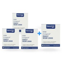 Natural NZ 네추럴엔젯 데일리 MSM 2000mg 엔조제놀 90 베지캡슐 4팩