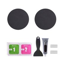 트램펄린 트램폴린 에어 바운스 점핑 머신 2pcs5pcs 라운드 패치 수리 키트 방수 패치 수리 구멍 또는 매트 수리 고정 텐트의 눈물, 2개