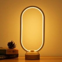 LED 목제 전기 스탠드 침실 침대 옆 야간 조명 디밍 가능한 LED 조명 창조적 인 가정 장식 테이블 램프 독특한 신축 축하 선물