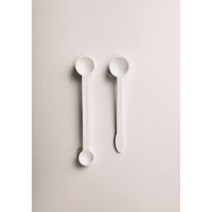 백색 양면 약스푼 계량스푼 2종, S2타입_1g+0.5g