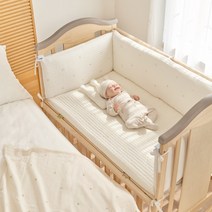 모데즈 신생아침대 범퍼쿠션 (솜포함) (디자인선택), 아이보리, S