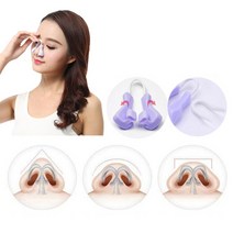 코작아지는법 코교정 코교정기고급형 코평수교정기 코성형기구 콧볼 1pcs 패션 코 성형, 자주색