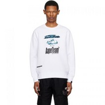 [해외정품] AAPE by A Bathing Ape 블랙 검정 문페이스 맨투맨 긴팔 티셔츠 스웨트 셔츠