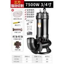 오수 펌프 하수 정화조 농막 농업 물 양수 끌어쓰기 기계 공구 주택 소형 가정 용, 민트삼도절개7500W3/4