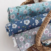 자투리 면60수아사 봄의꽃 택1, 면60수아사 봄의꽃 그레이