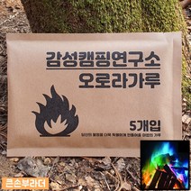 [오로라모닥불] 행복캠핑 오로라가루 캠프파이어 매직파이어 모닥불 도깨비불 감성 갬성 불멍, 5개, 30g