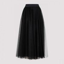 FABIANA FILIPPI 파비아나필리피 튤 플리츠 롱스커트 GNDP04W419 825 NERO 177642