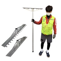 국산 상진 당그레 네기 알루미늄 톱니 당그래 양고대 미장 도구 흙손 밀개 고르게 고무래, 알루미늄 민자 800