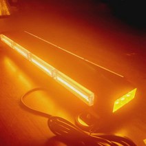 우리파파 12v 24v COB LED 자동차 싸이키 렉카 구급차 실리콘 방수처리 경광등 STR-04, 05. 옐로우