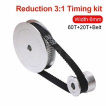 타이밍 풀리 동기 휠 벨트 감소 프린터 액세서리용 벨트 너비, 20t5 - 60t5, 200mm 너비-6mm