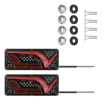 사이드램프 방향지시등 트럭 12v 16 led 트레일러 테일 라이트 자석 2 개대 조합 견인 미등 자동차 테일 라이트, 유형 b