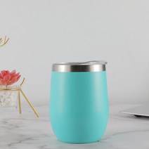 쉐이크텀블러 1리터텀블러 360ml/12oz 열 절연 스테인레스 스틸 텀블러 이중 벽 물병 휴대용 커피 머그잔 여행 Dinking 컵 이동, [01] 360ml, [17] 라이트 그린