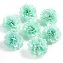 인테리어 조화 장미 꽃 머리 4.5cm 꽃 결혼식 파티 장식 홈 장식 diy 공예 화환, 50개, 초록