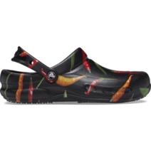 국내매장용 CROCS 크록스 비스트로 그래픽 클로그 Bistro Graphic Clogs 블랙 BLACK 샌들 SANDAL 장시간 요식업 의료업
