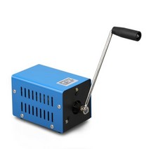 휴대용발전기 캠핑 무소음 캠핑용 소형 자가발전기 20w 비상 핸드 크랭크 dynamotor 고성능 충전기 usb 충전 핸드 크랭크 생성기 야외 캠핑 생존, 씨엔, 푸른