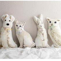 고양이 강아지 토끼 부엉이 동물 쿠션 쇼파큐션