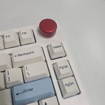 주식 롤 스틸 명품 고급 키보드 keydous nj80 기계식 키보드 용 nj80 실버, 빨간 손잡이, nj80 전용