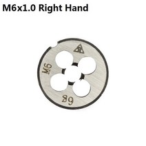 탭핑 탭드릴 손드릴 1pc M2/M6/M7/M8/M10/M12/M13/M14/M16 오른손 나사산 다이 메트릭 기계 핸드 태핑 도구, 04 M6x1.0