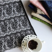 온더패브릭 / 대폭 랏셀레이스 샤랄라 7컬러 320431D BC6, 네이비